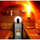 FinTec Holzbefeuerter Saunaofen "TROLL" 7,8kW incl. Abgasanlage