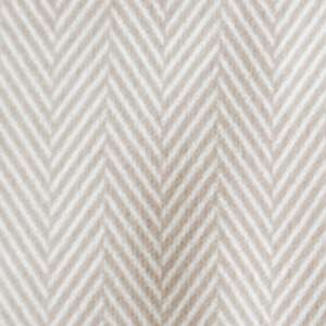 Bettwäsche Garnitur - Classic Serie 135 x 200 / 80 x 80 Fischgrät / Steifen beige
