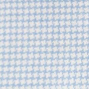 Bettwäsche Bezug - Classic Serie 155 x 220 Hahnentritt / weiße Rückseite bleu
